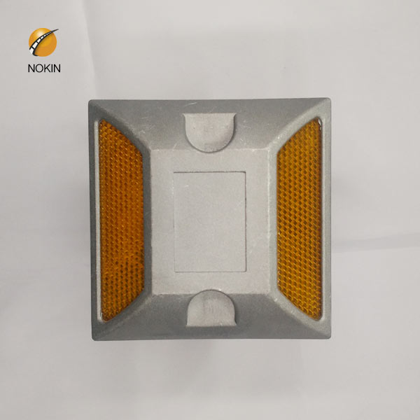 AluminiumRoad Stud with Shank 10 x 10 x 2 cm - Traffic Safety 